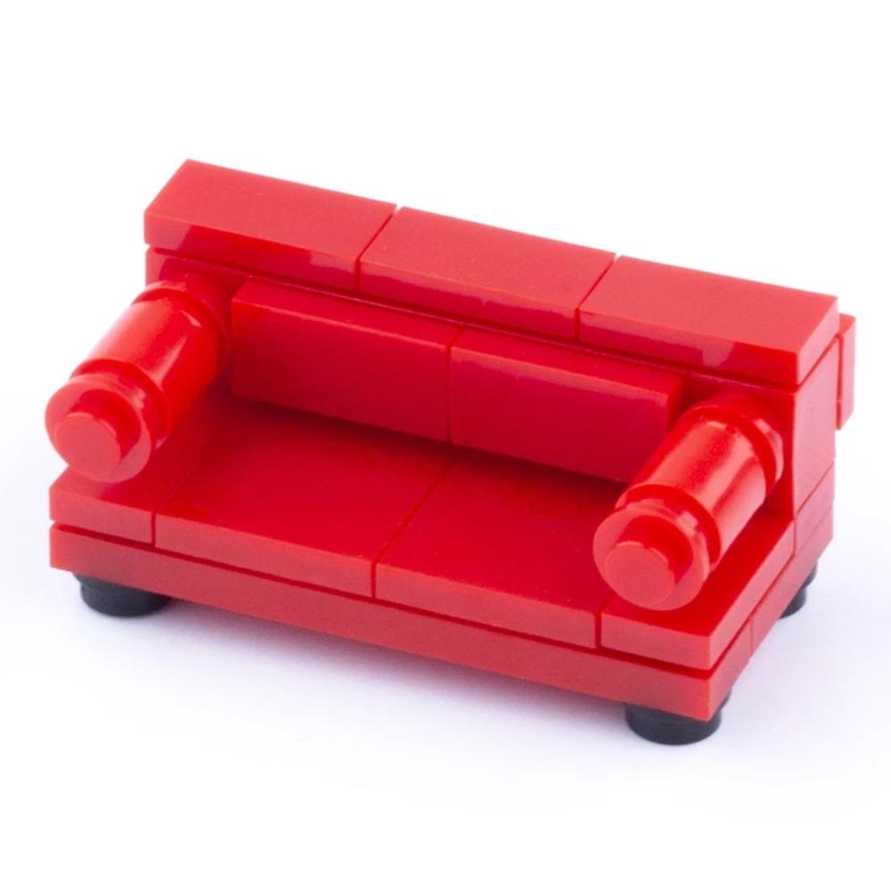 MOC Město Dům Stavebnice Kuchyně Kancelář Ložnice Piano Postel Pohovka Lednice Lampa Knihovna Akvárium Sada Kostek Hračky