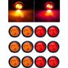 3/4 Inch Trailer Marker, LED Side Marker Lights, Heavy Duty Waterproof Clearance Lights For Trailers, Trucks, RVs, Buses, Vans - Durable & Bright For