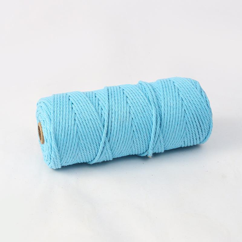 4mm 300m Colored Hand-Woven Cotton Rope for DIY Tapestry and Ornaments