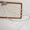 Durable Metal Waist Accessory Women Chain Multi Layer Faux Pearls