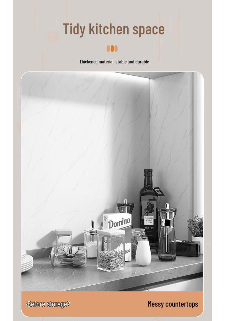 Multifunctional Kitchen Countertop Seasoning Rack with Salt Storage Jars