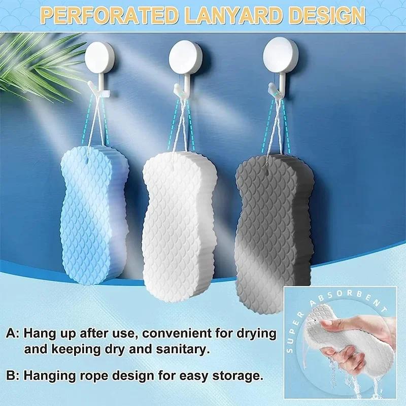 3D Sponge Bathroom Supplies Exfoliation Exfoliating Gloves Baths Brush Exfoliator Scrub Shower Products Exfoliant Foot Home