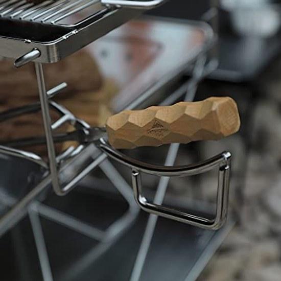 Camping Moon Firewood Tongs Stainless Steel Fire MS-42