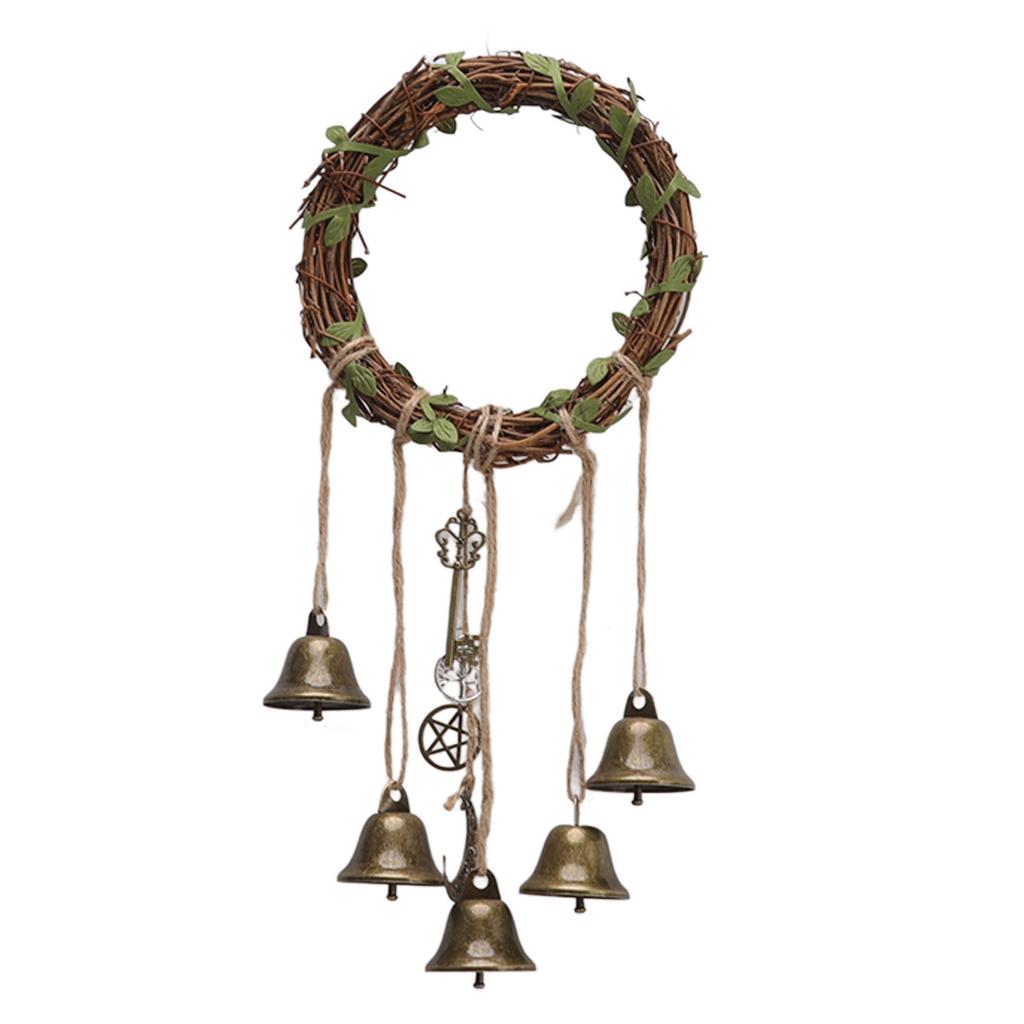 Hanging Witch     Decorative Witch Wind   with Meaningful Patterns for Door Handle