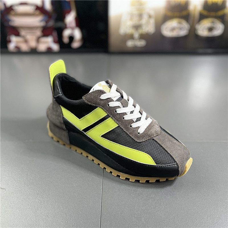 

Модные массивные кроссовки из сетчатой ткани, дышащие, модная мужская обувь, дизайнерская обувь на увеличенной платформе, мужская вулканизированная обувь класса люкс для ходьбы, спортивные кроссовки 43 чёрный