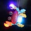 1Pcs Walking Moving Toys For Kids Crawling Crab Toy Electric Little Crab Toys With Sound And Light Interactive Music Gifts