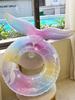 1Pcs Mermaid Underarm Swimming Ring, Transparent Thickened Glitter Buoyancy Swimming Ring