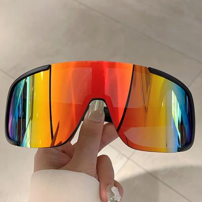 Sport Goggle Oversized Sunglasses Women For Men Luxury Brand Designer Vintage Sun Glasses Punk Skiing Windproof Outdoor Shades