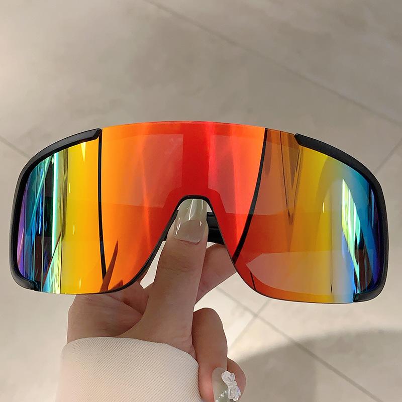 Sport Goggle Oversized Sunglasses Women For Men Luxury Brand Designer Vintage Sun Glasses Punk Skiing Windproof Outdoor Shades