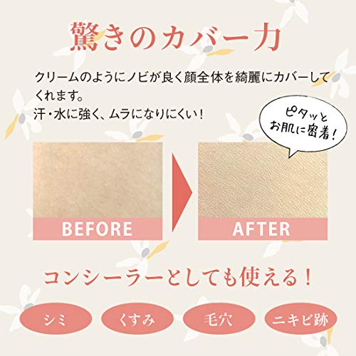 Foundation Cover Face 141 Natural 20g (Beige Concealer Acne Scars Dark Spots Pores Made Japan)