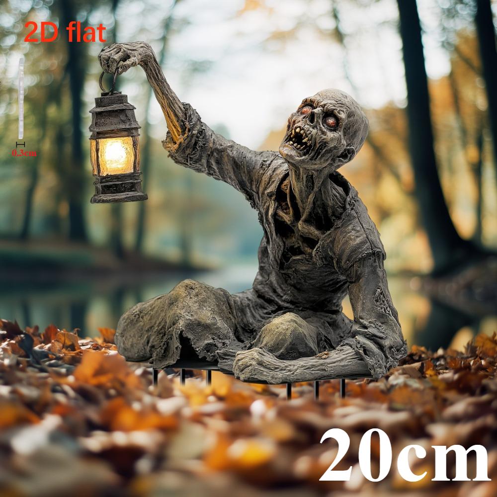 

Ужасный зомби, 2D плоский акрил, украшение, подходит для газонов, подарки, друзья, сады, уличное украшение, Рождество, Хэллоуин