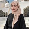 Wrinkle Shiny Instant Scarf Hijabs Plain Womna Muslim Hijab Wraps Malay Islam Turban Diamond Luxury Femme Headband 68*62Cm
