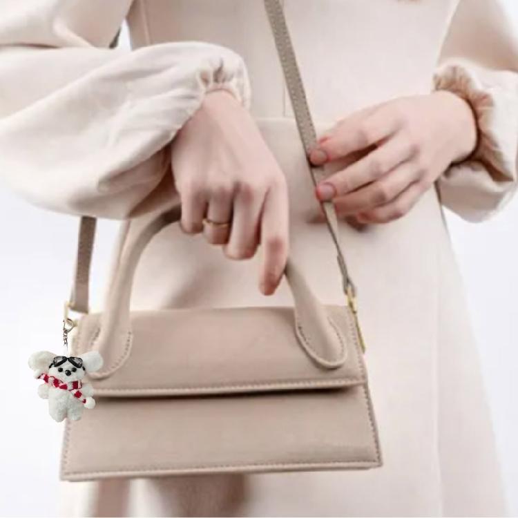 Cute Keychain Plush Keyrings Plush Dolls Rabbit Shape Plush Keychains Pendant