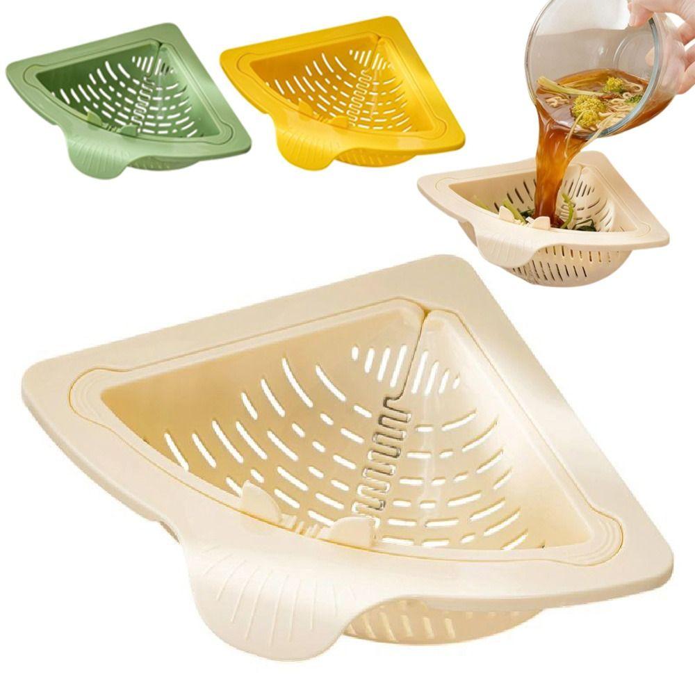 Creative Sink Strainer Basket Triangle Food Residue Separator  Kitchen Accessories