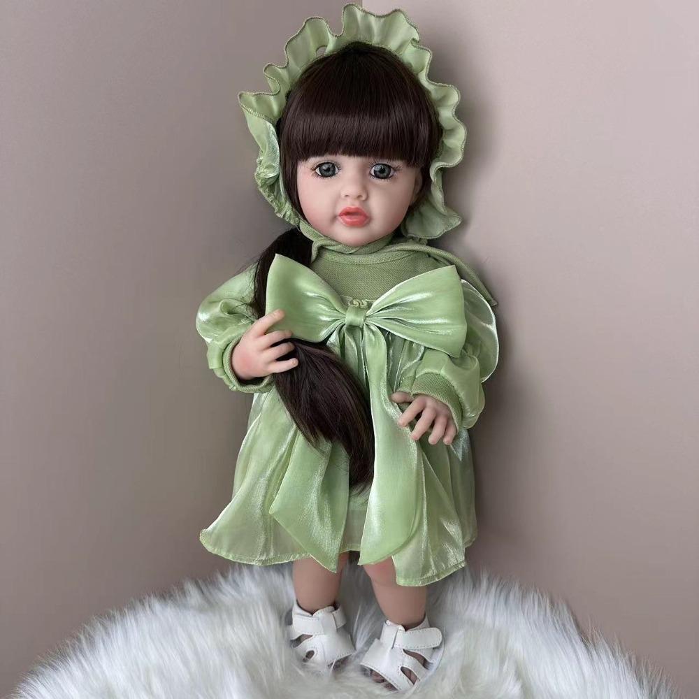 

Реалистичные 22 55см Симуляция Куклы Реборн Бетти Мягкие Полностью Силиконовые Куклы Малышки Реалистично Выглядящая Кукла Реборн Мальчик Игрушка Компаньон Детский Праздничный Подарок girl doll зелёный