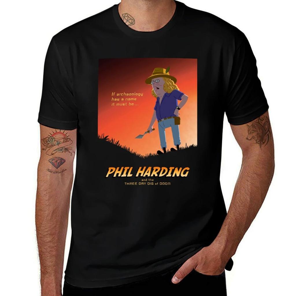 Phil Harding - T-Shirt Time Team t shirt uomo t-shirt uomo lusso t-shirt uomo cotone t-shirt uomo T-Shirt Grafica