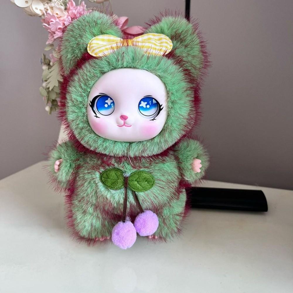 Vinyl Face Stuffed Animal Bag Charm Cute Stuffed Kawaii Plush Pendant Gift For Women