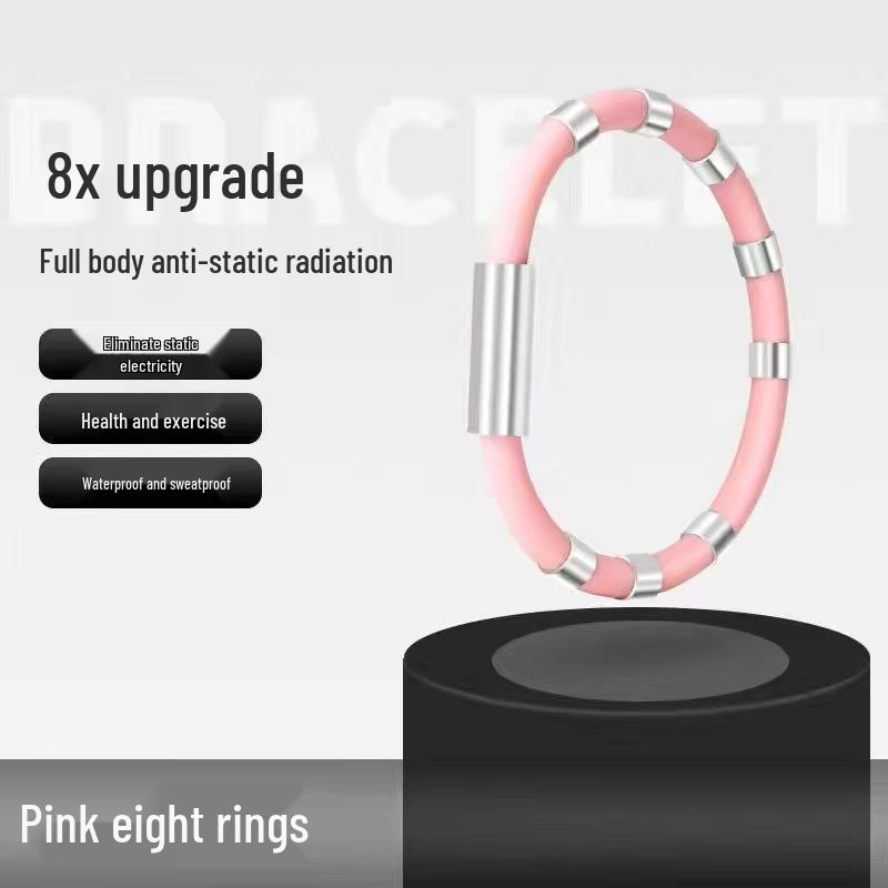 

Winter Wireless Anti-static Bracelet: Human Body Static Discharger and Eliminator for Men and Women рожевий