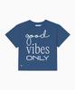 Hollideibijiteo Good Vibe Only T-Shirt - Navy