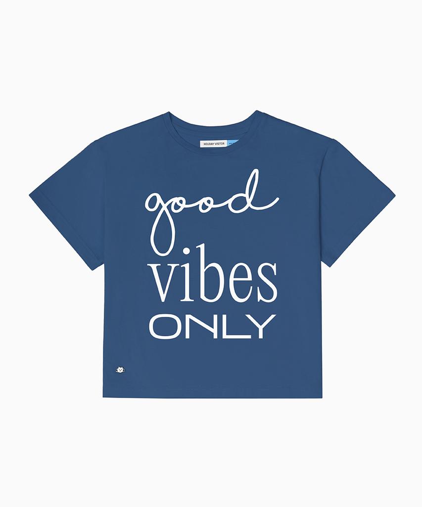 Hollideibijiteo Good Vibe Only T-Shirt - Navy