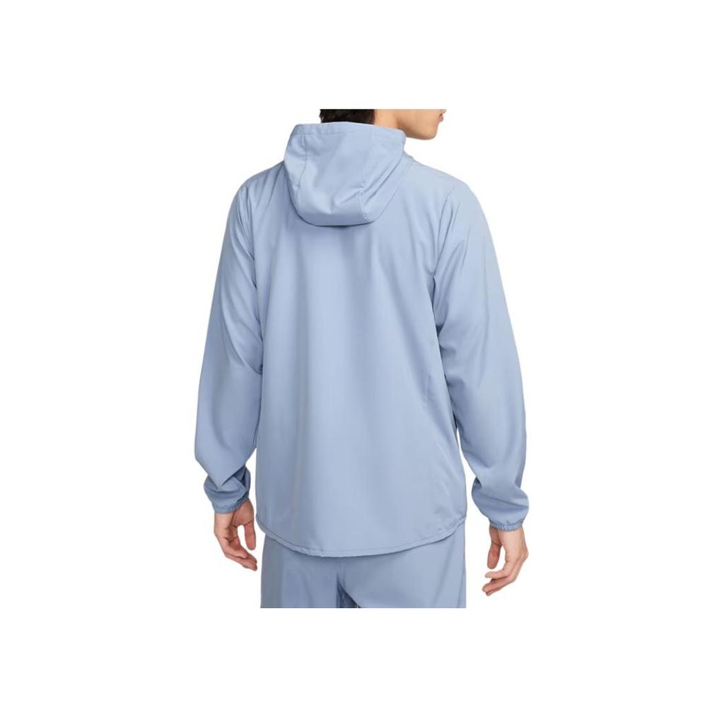 Nike Jednolity Kolor Bluza z Kapturem Długi Rękaw Zapinana na Zamek Kurtka Męska Niebieska FB7483-493