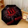 Stoke City FC Automatic 3‑Fold Umbrella 8‑Rib Windproof Folding Umbrella Sun Rain Protection For Outdoor Travel Daily Use