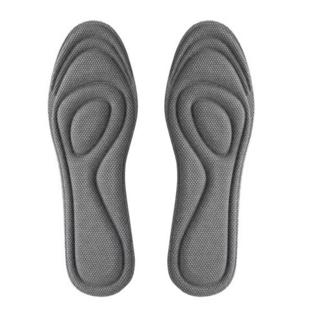 4D Memory Foam Orthopedic Shoe Insoles Nano Antibacterial Deodorant Sweat Absorbing Pads Sports Shoes Running Cushions