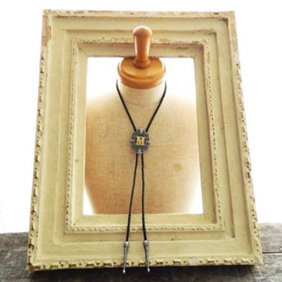 Krawat M z alfabetem Krawat polarowy Krawat polo Krawat bolo prt0101 [Naszyjnik pętelkowy]