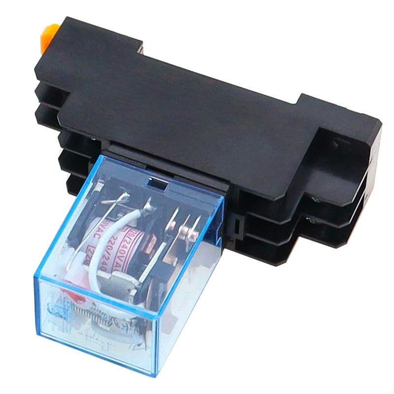 DC12V 24V 36V 48V 110V 220V 10A 8PIN Coil Power Relay DPDT LY2NJ HH62P HHC68A-2Z With Socket Base Relays 5