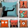 Aesthetic Art J-Jean-Jullien Pillow Case Plush Fabric Soft Pillowcase Double Sided Print Cushion Cover Household Gifts