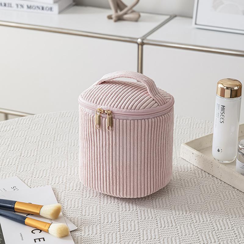Corduroy Cosmetic Bag Travel Portable Lipstick Bag Organizer Handheld Washable Cosmetic Bag