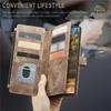 CaseMe Flip Leather Phone Case For Samsung Galaxy S26 Ultra S25 Edge S24 FE S23 S22 S21 S20 Plus S10 Note 20 Ultra Zipper Wallet Card Bag Cover Coque