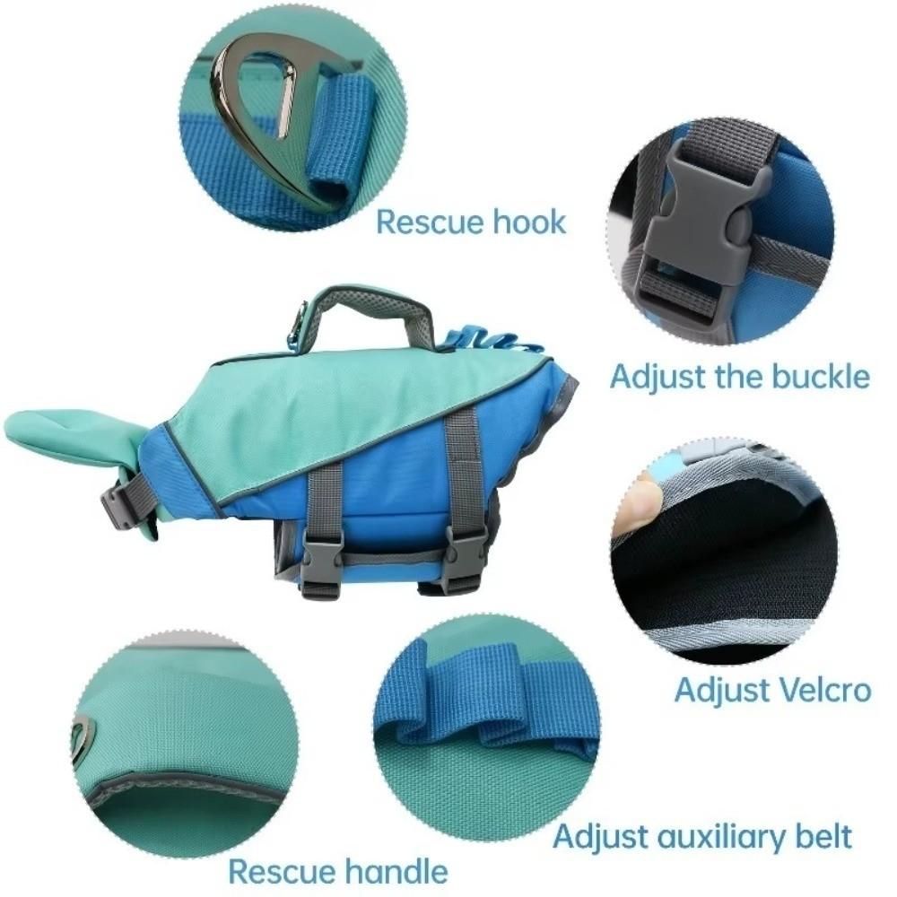 Large Buoyancy Pet Life Vest Adjustable Dog Swimsuit Safety Vest Surfing Adventures