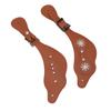 Spur Straps   Rhinestone Floral Boots Vintage Spur Straps for Horse  s   Length Handcrafted