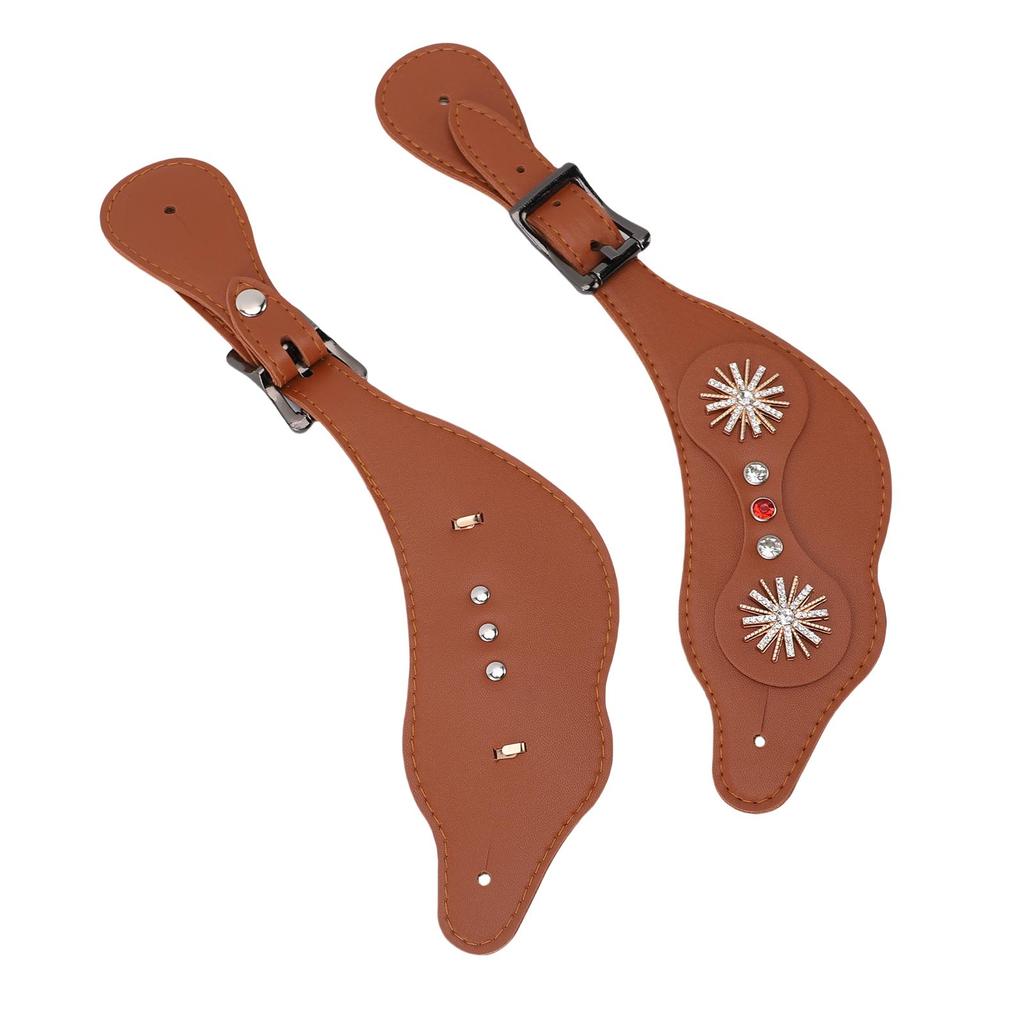 Spur Straps   Rhinestone Floral Boots Vintage Spur Straps for Horse  s   Length Handcrafted