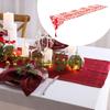 Weihnachts-Tischläufer Tischdecke Winter Rechteck Dekorative Esszimmerdekoration für