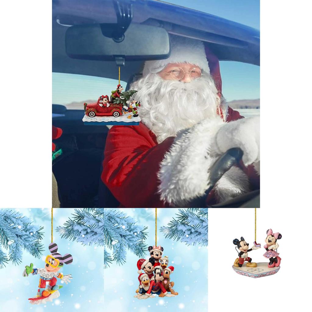 Special Mickey Mouse Xmas Tree Pendant Car Tree Bag Decor Ornament