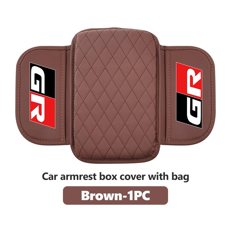 

For Toyota Car Arm Rest Box Mats Leather Center Console Armrest Pad Yaris Corolla Rav4 GR Auris Cruiser Prius Voxy