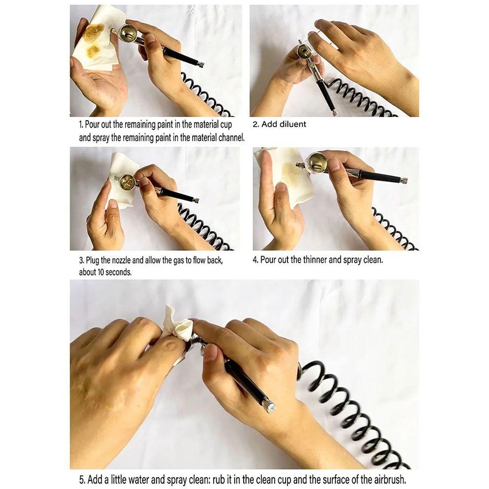 Dual Action Mini Airbrush 0.3mm Feed Spray Torch  For Body Painting Model Painting Nail Tool