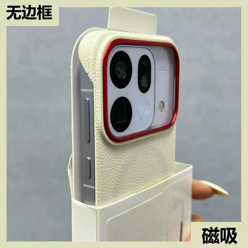 For OPPO Find X9s Pro Case Hard PU Leather For Magsafe Magnetic Shockproof Phone Protective Cover For Find X9s Pro Luxury Shell