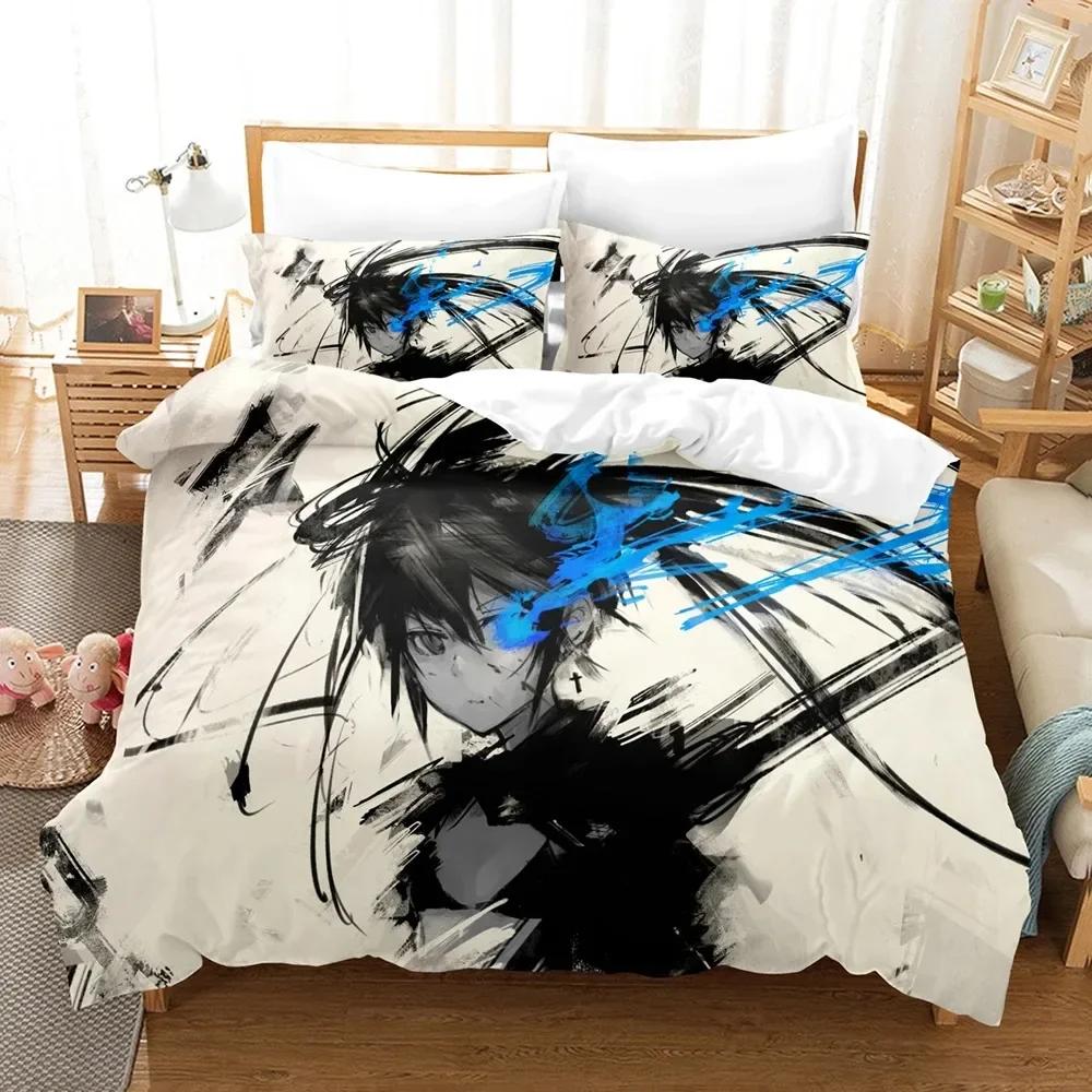 Black Rock Shooter Duvet Cover Single Double Size For Boys Girls Fashion Bedroom Decor Anime Bedding Set Soft Home Textile 013