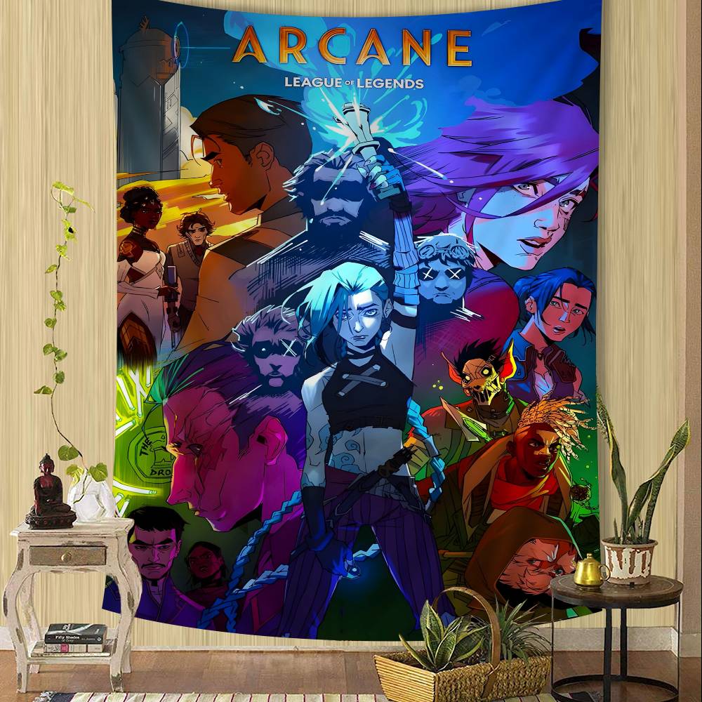 AArcane LLOL Classic Animation Cartoon Tapestry Wall Hanging Decoration Household Home Decor