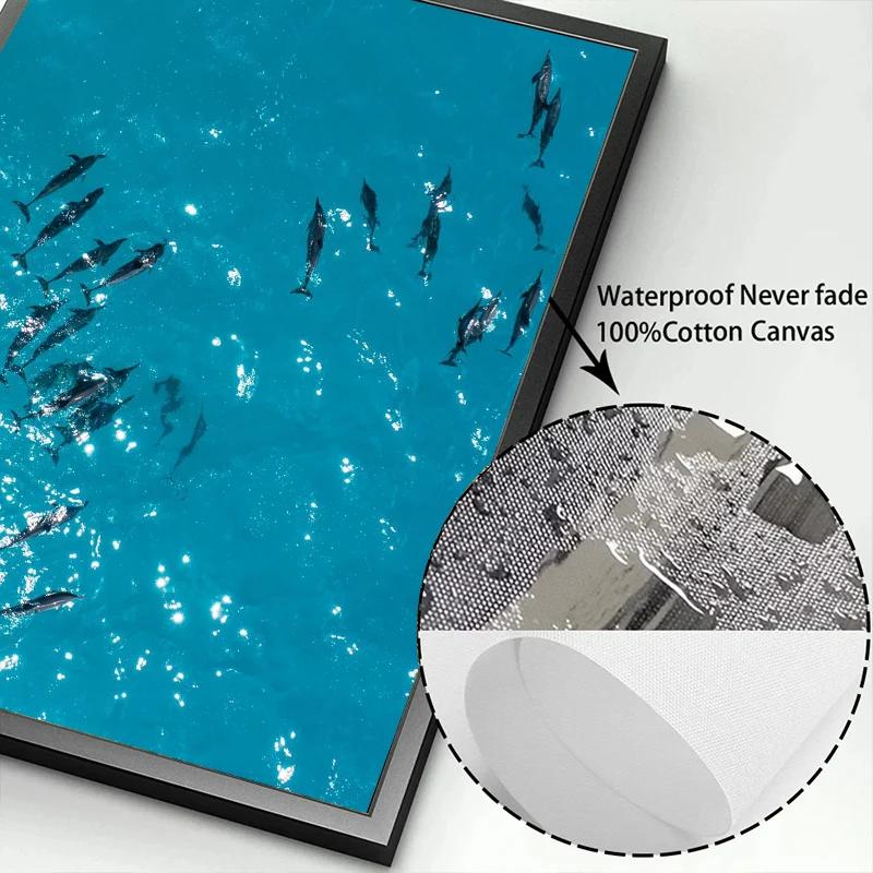 Moderne Einfache Ozeanlandschaft Poster Druck Leinwand Malerei Strand Seelandschaft Wandkunst Bilder für Wohnzimmer Schlafzimmer Dekoration