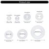 350Pcs White Nylon O Rings Assortment Kits 15 Size Sealing Gasket Washers for Car Vehicle Repair Professional Plumbing