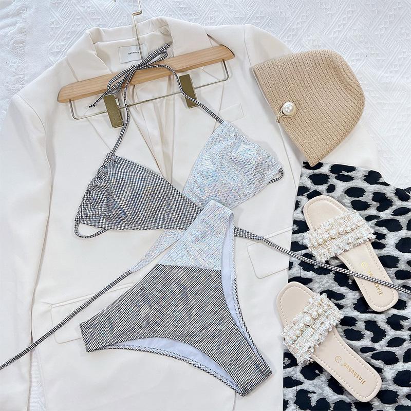 Two-Tone Splicing Sexy Bikini - Pure Desire Hot Girl Beach Swimsuit