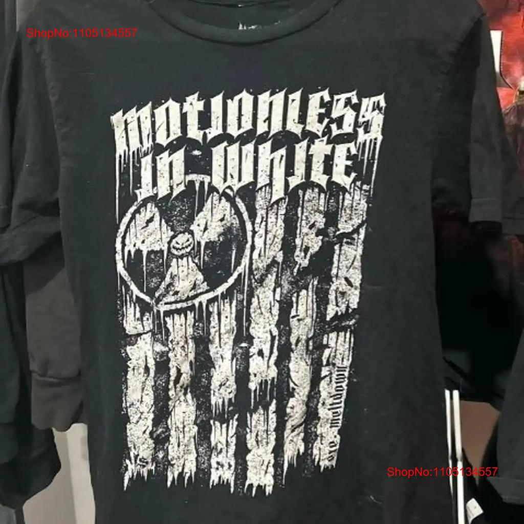 Remake Motionless In White s Basic black Rare T shirt S XL NH vintage Washed streetwear Slightly Stylish fashion homme