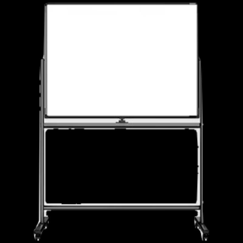 Deli 150x90cm H-Frame Mobile Flip Magnetic Whiteboard
