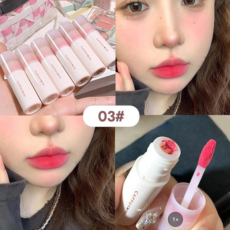 

CAPPUVINI Velvet Lip Gloss 6 цветов матовая водостойкая помада с яркими цветами