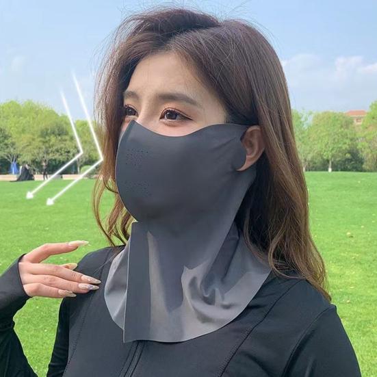 Sunscreen Mask Breathable Sun with Elastic Straps Protection Face Mask Full Face Neck