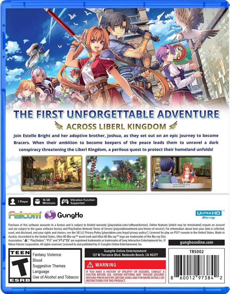 Trails In The Sky 1st Chapter North PS5 (Import Version America) -